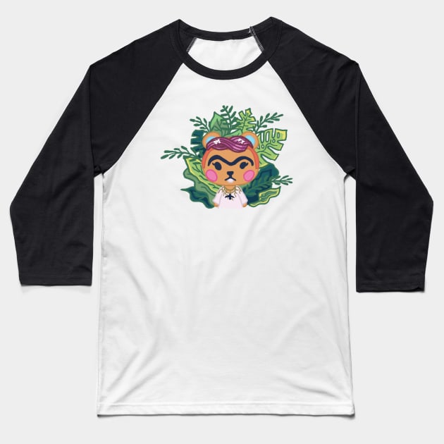 Hazel Frida Kahlo Baseball T-Shirt by RileySessions